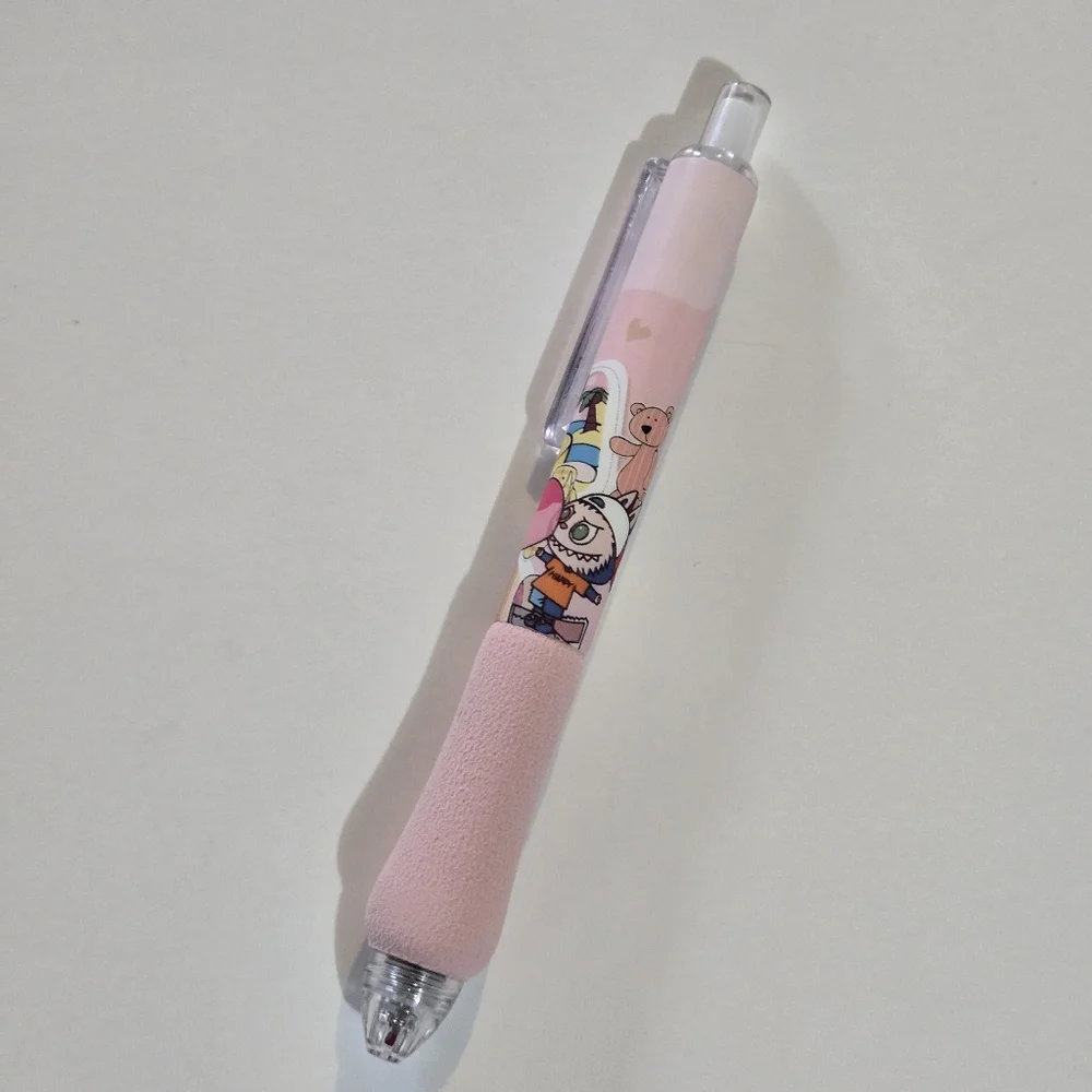 🍒🍒 Light Pink Labubu Pen With Cushion Grip